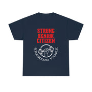 Strong Senior Citizen seeking work Unisex Heavy Cotton Tee