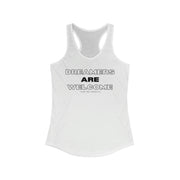 Dreamers are welcome women's Ideal Racerback Tank