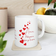 Amor pellizcame que yo te amo Ceramic Mug 11oz