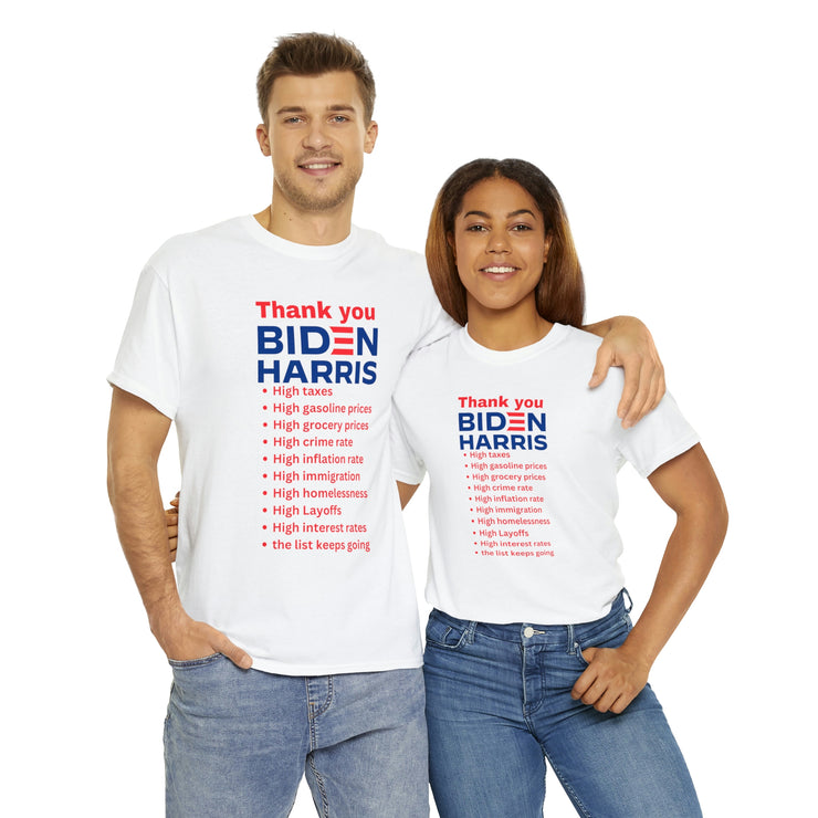 Thank you Biden Harris unisex Heavy Cotton Tee