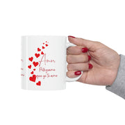 Amor pellizcame que yo te amo Ceramic Mug 11oz