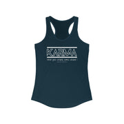 Karma what goes around comes around women's Ideal Racerback Tank