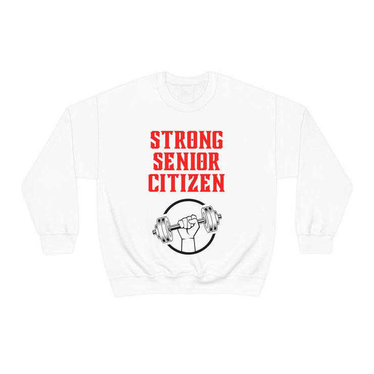 Strong Senior Citizen Unisex Heavy Blend™ Crewneck Sweatshirt