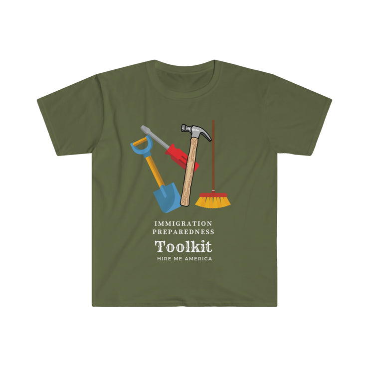 Immigration preparedness tool kit unisex Softstyle T-Shirt