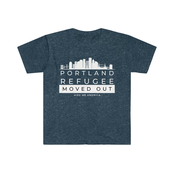 Portland Refugee Moved out unisex Softstyle T-Shirt