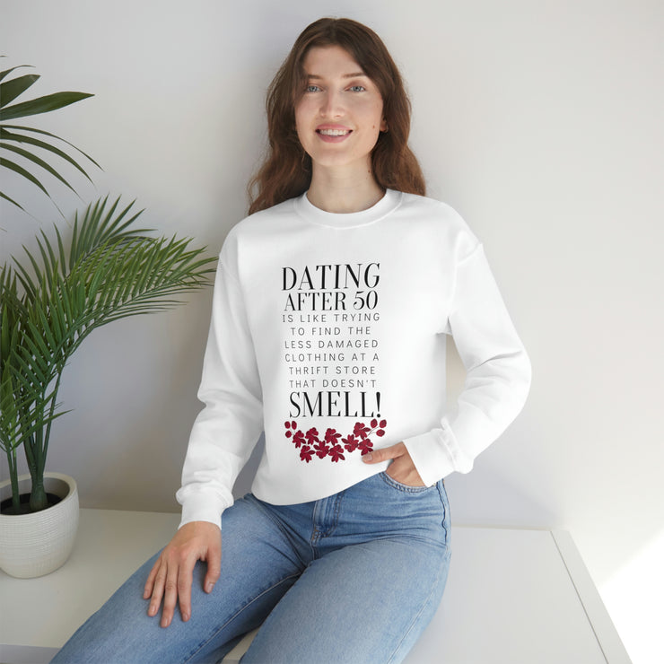 Dating after 50 Unisex Heavy Blend™ Crewneck Sweatshirt