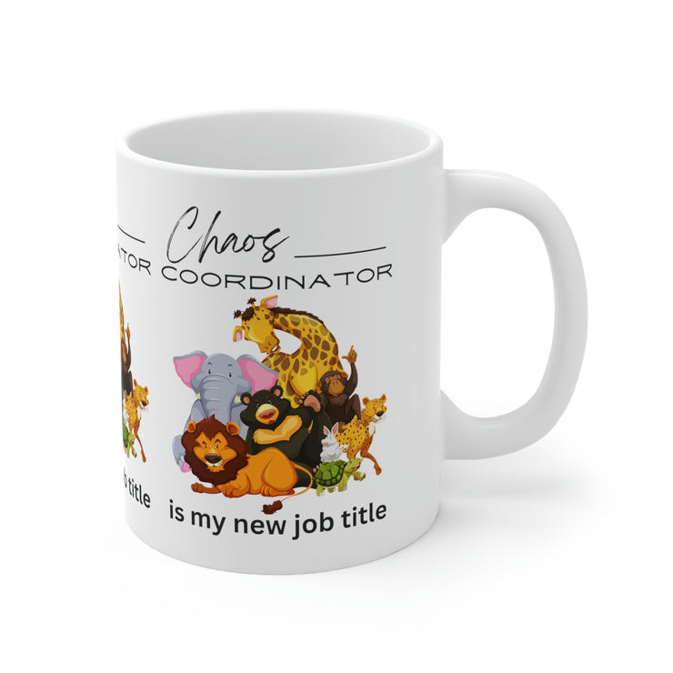 Chaos Coordinator with Animals Ceramic Mug 11oz