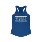 Into the arms of America women's Ideal Racerback Tank