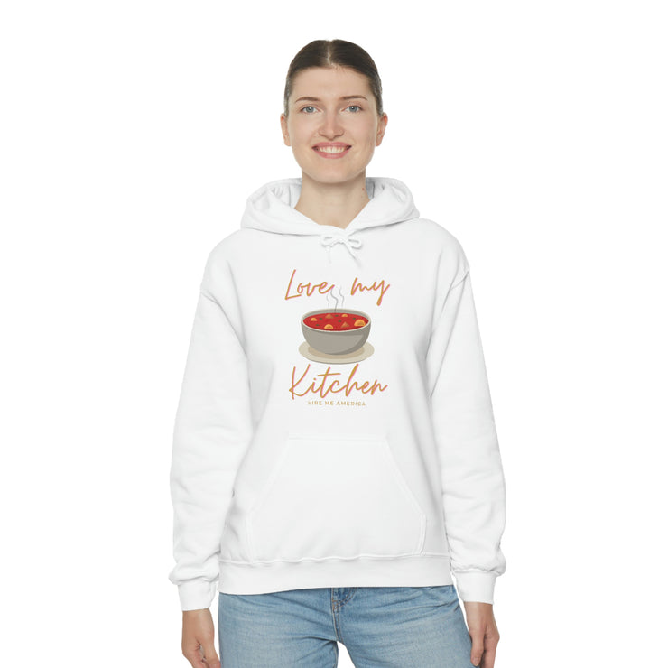 Love me soup kitchen unisex Heavy Blend™ Hooded Sweatshirt