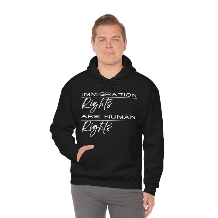 Immigration rights are human rights unisex Heavy Blend™ Hooded Sweatshirt