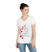 My love pinch me that I love u Ladies' V-Neck T-Shirt