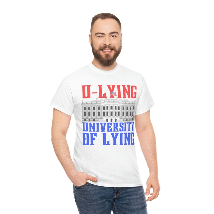 University of Lying Unisex Heavy Cotton Tee