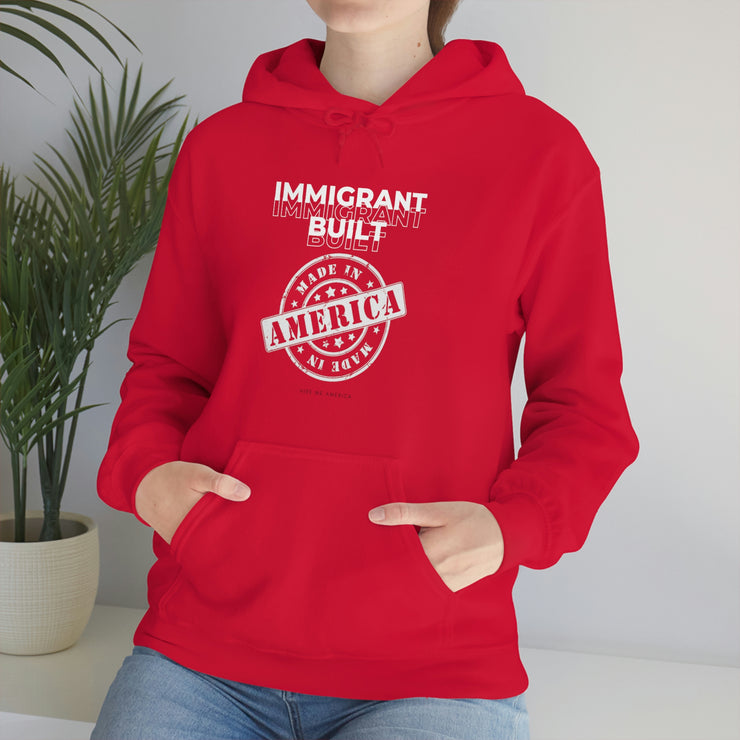 Immigrant Built Made in America unisex Heavy Blend™ Hooded Sweatshirt