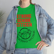 Strong Senior Citizen seeking work Unisex Heavy Cotton Tee