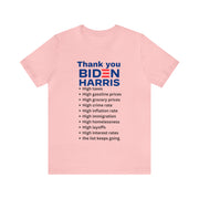 Thank you Biden Harris Unisex Jersey Short Sleeve Tee