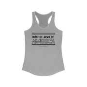 Into the arms of America women's Ideal Racerback Tank