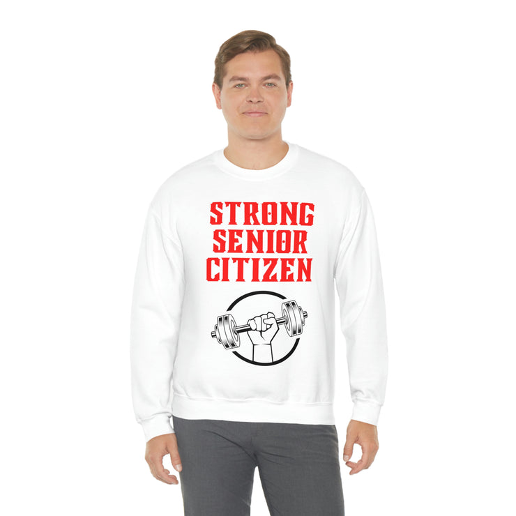 Strong Senior Citizen Unisex Heavy Blend™ Crewneck Sweatshirt