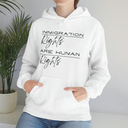 Immigration rights are human rights unisex Heavy Blend™ Hooded Sweatshirt