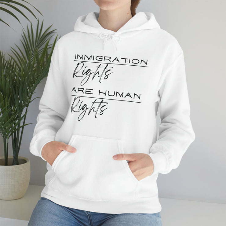 Immigration rights are human rights unisex Heavy Blend™ Hooded Sweatshirt