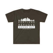 Portland Refugee Moved out unisex Softstyle T-Shirt