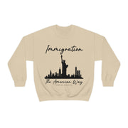 Immigration The American way unisex Heavy Blend™ Crewneck Sweatshirt