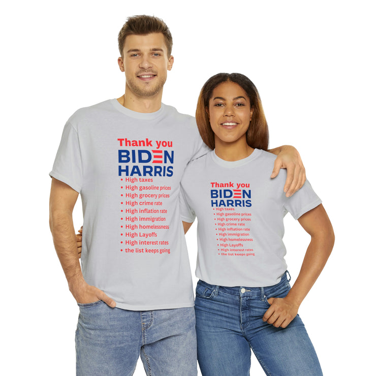 Thank you Biden Harris unisex Heavy Cotton Tee