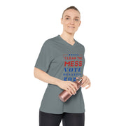 Clean the Mess Vote DeSantis 2024 Women's Performance V-Neck T-Shirt