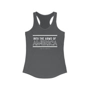 Into the arms of America women's Ideal Racerback Tank