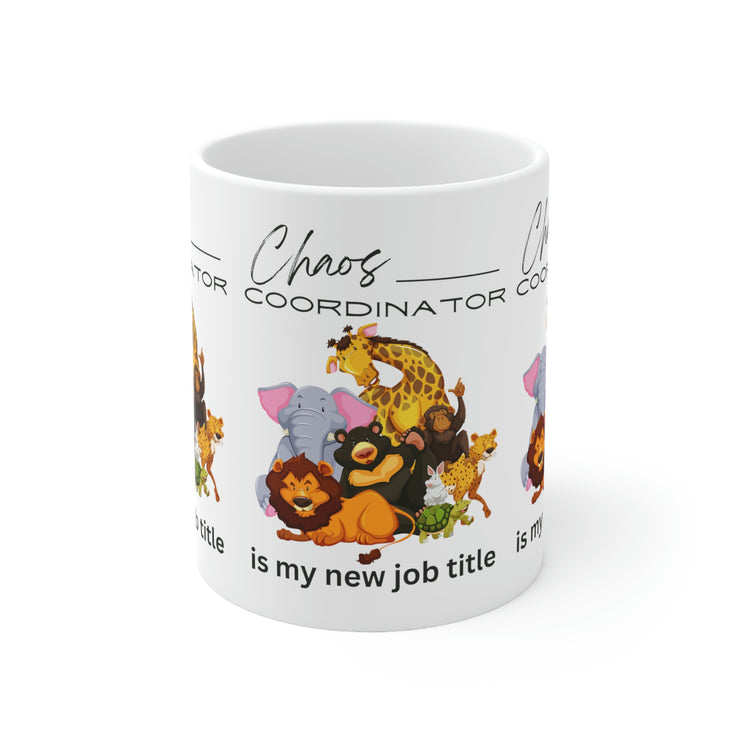 Chaos Coordinator with Animals Ceramic Mug 11oz