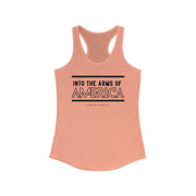 Into the arms of America women's Ideal Racerback Tank