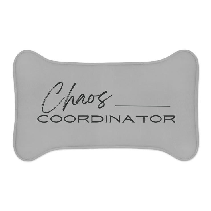 Chaos Coordinator gray Pet Feeding Mats