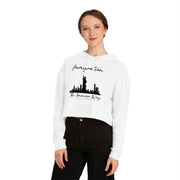 Immigration the American way women’s Cropped Hooded Sweatshirt