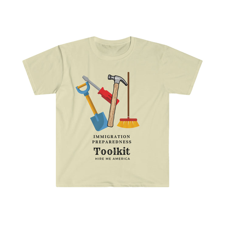 Immigration preparedness tool kit unisex Softstyle T-Shirt
