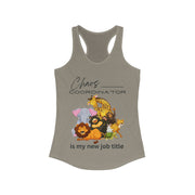 Chaos Coordinator with animals women's Ideal Racerback Tank