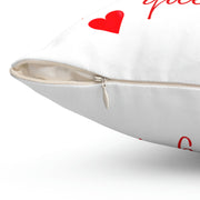 Amor pellizcame que yo te amo Square Pillow