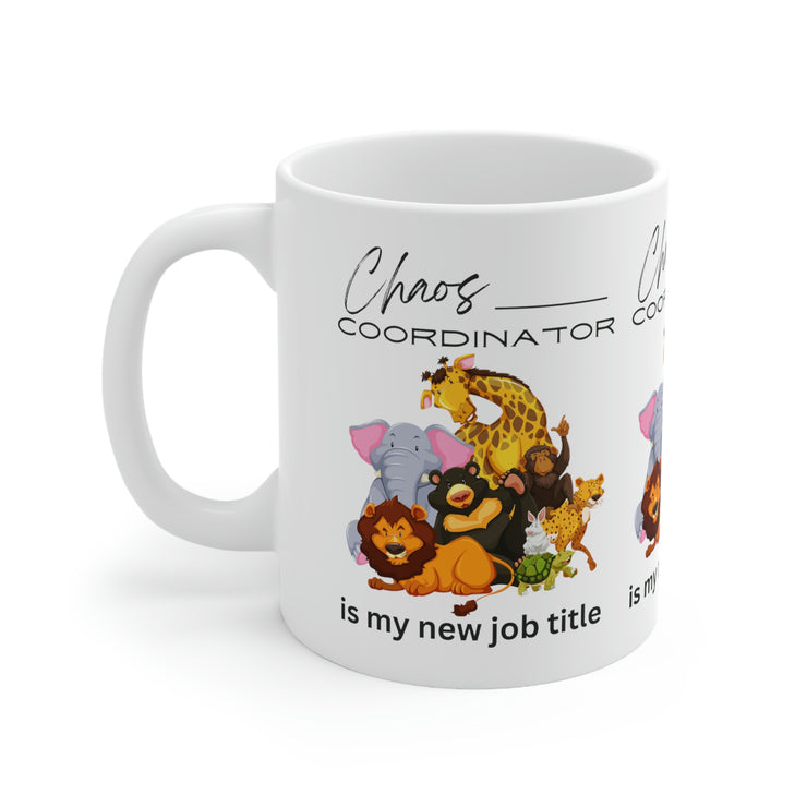 Chaos Coordinator with Animals Ceramic Mug 11oz