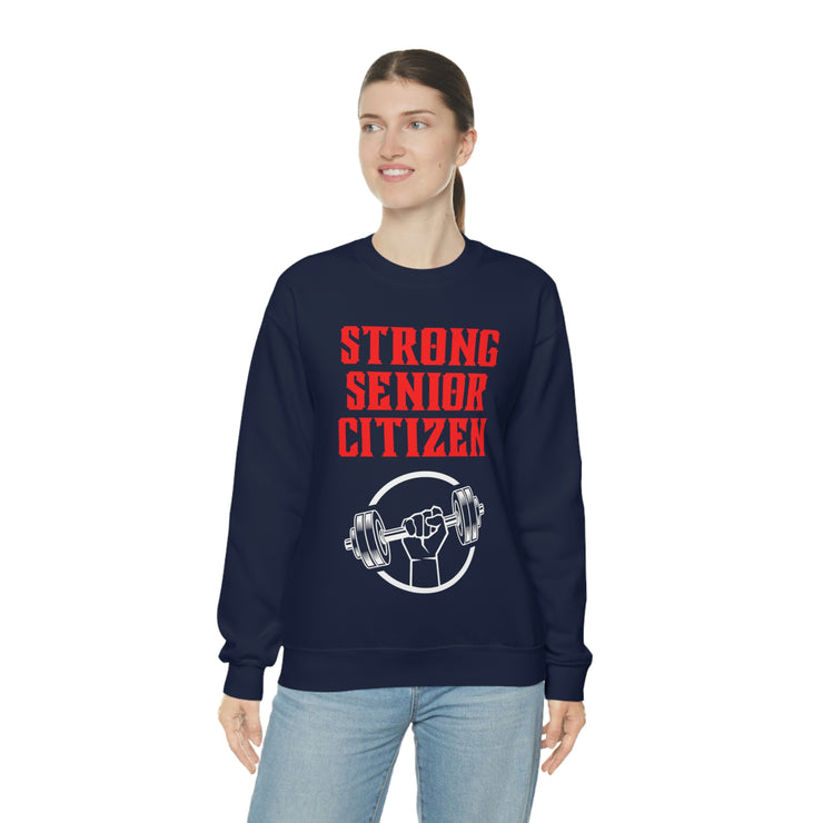 Strong Senior Citizen Unisex Heavy Blend™ Crewneck Sweatshirt