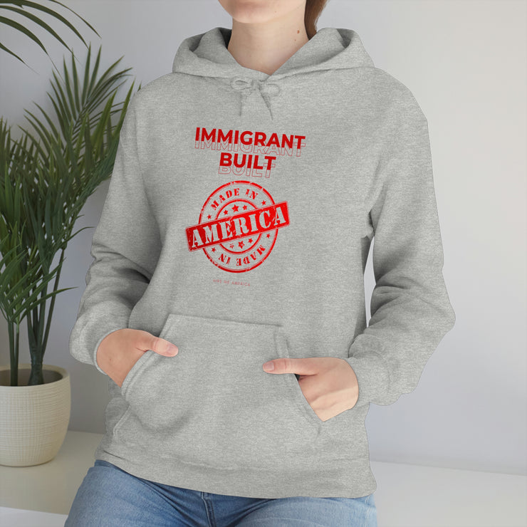 Immigrant Built Made in America unisex Heavy Blend™ Hooded Sweatshirt