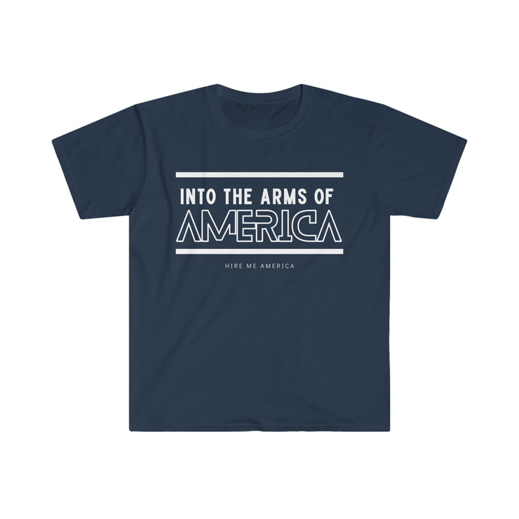 Into the arms of America unisex Softstyle T-Shirt