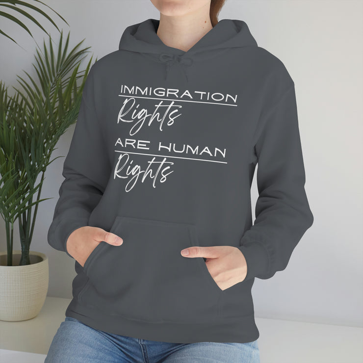 Immigration rights are human rights unisex Heavy Blend™ Hooded Sweatshirt