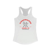 Vaccinated Covid-19 women's Ideal Racerback Tank