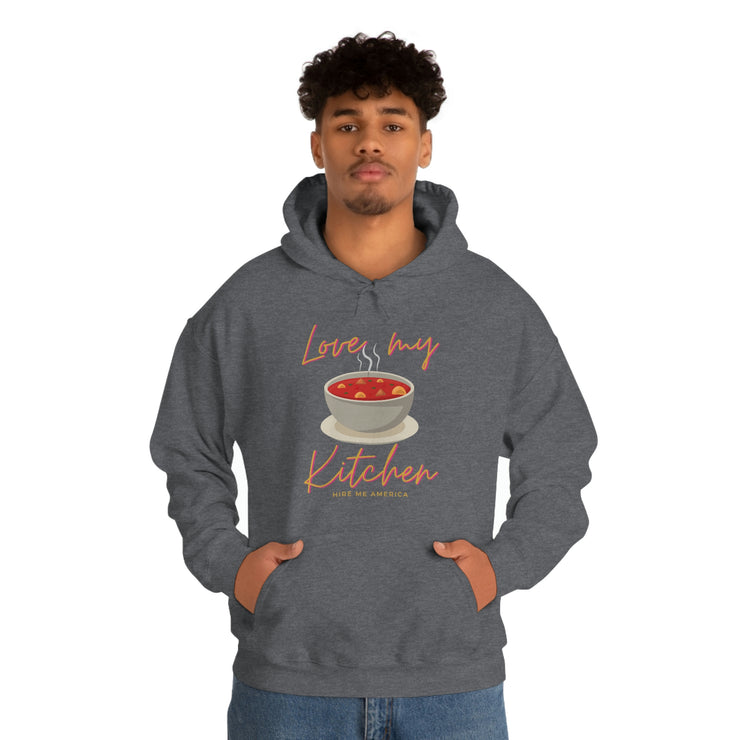 Love me soup kitchen unisex Heavy Blend™ Hooded Sweatshirt