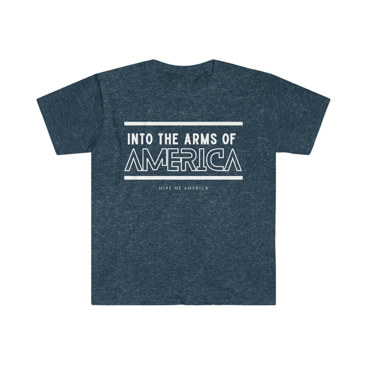 Into the arms of America unisex Softstyle T-Shirt