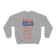 Thank you Biden Harris Unisex Heavy Blend™ Crewneck Sweatshirt