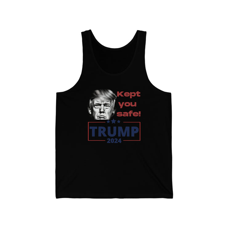 Kept you safe Trump 2024 unisex Jersey Tank