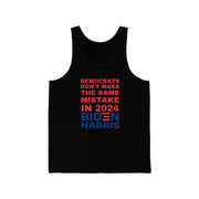 Democrats don't make the same mistake in 2024 Biden Harris unisex Jersey Tank