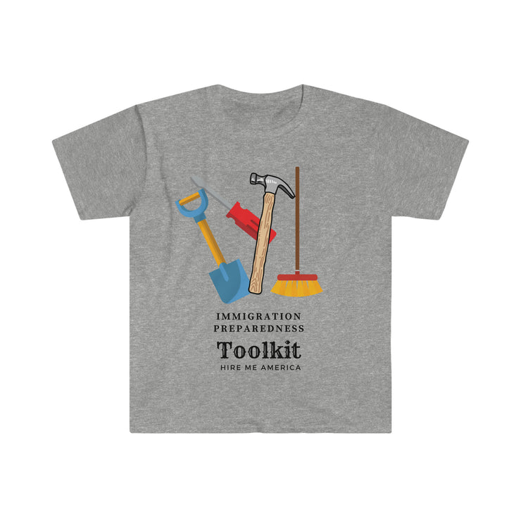 Immigration preparedness tool kit unisex Softstyle T-Shirt