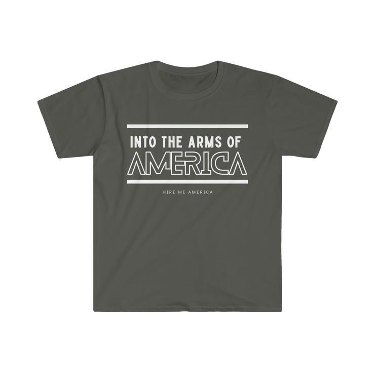 Into the arms of America unisex Softstyle T-Shirt