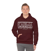 Karma what goes around comes around unisex Heavy Blend™ Hooded Sweatshirt