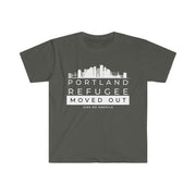 Portland Refugee Moved out unisex Softstyle T-Shirt